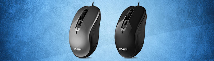 SVEN RX-520S noise-free computer mouse: four DPI modes DPI for winning