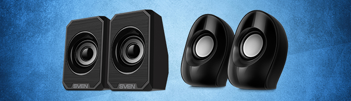 SVEN 180/185 multimedia USB speakers — ocean of the sound in a compact body