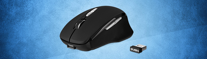 SVEN RX-590SW Wireless Mouse — Perfect Ergonomics Noise Free