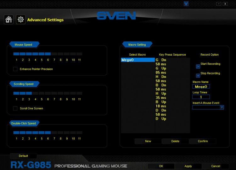 Игровая мышь SVEN RX-G985